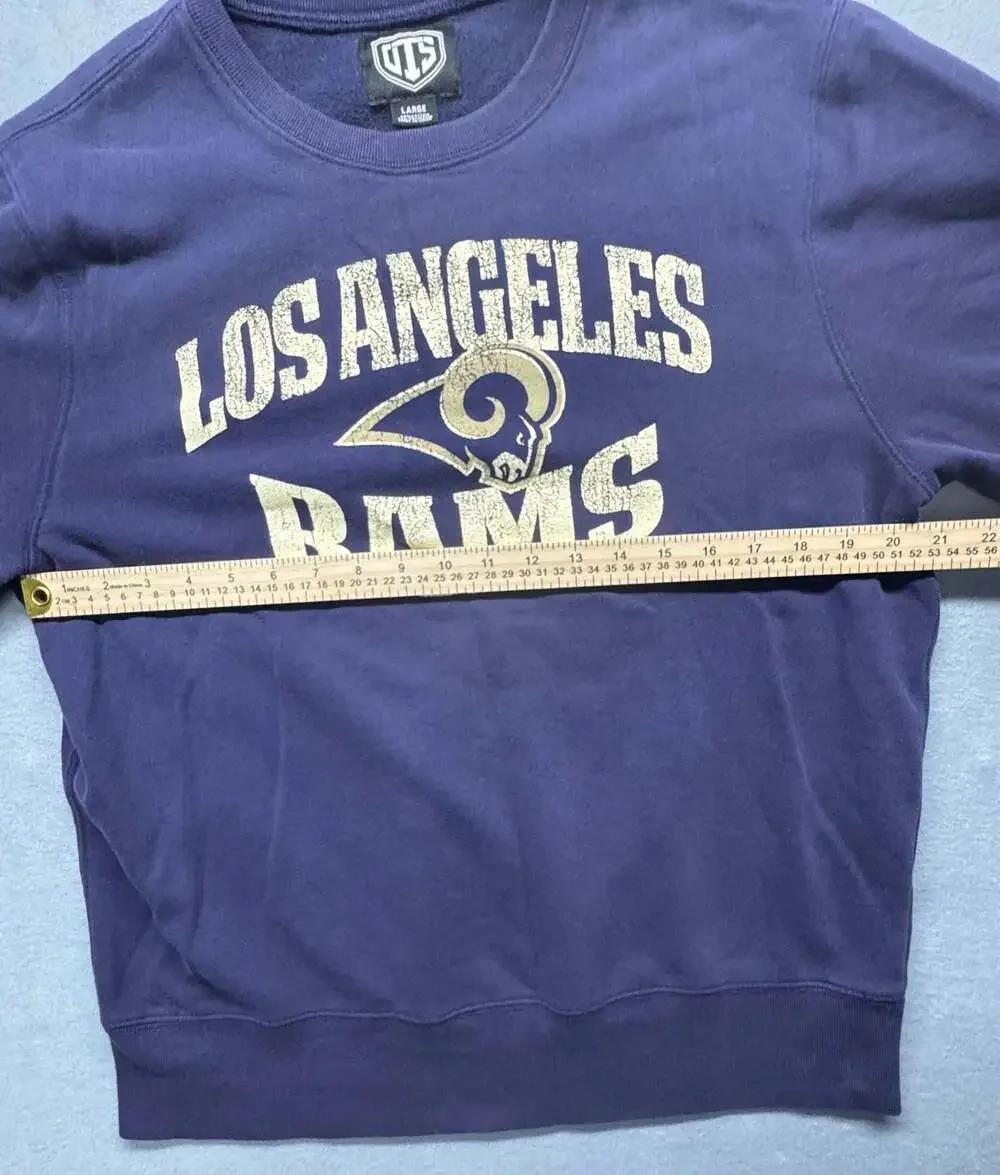 Los Angeles Rams Champion Women's Triumph Fleece Tri-Blend Sweatshirt - Gray,